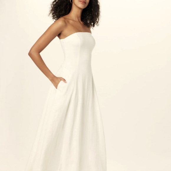 The Drop Dresses & Skirts - Amazon The Drop | White Strapless Maxi Dress | Size L | NWT